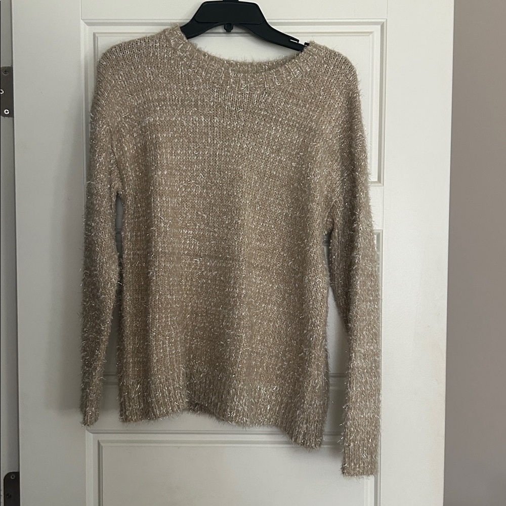 Cozy Tan Knit Sweater